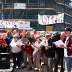 Antyrasistowska demonstracja w Southampton UK Anglia (3)