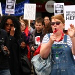 Antyrasistowska demonstracja w Southampton UK Anglia (6)