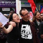 Antyrasistowska demonstracja w Southampton UK Anglia (7)